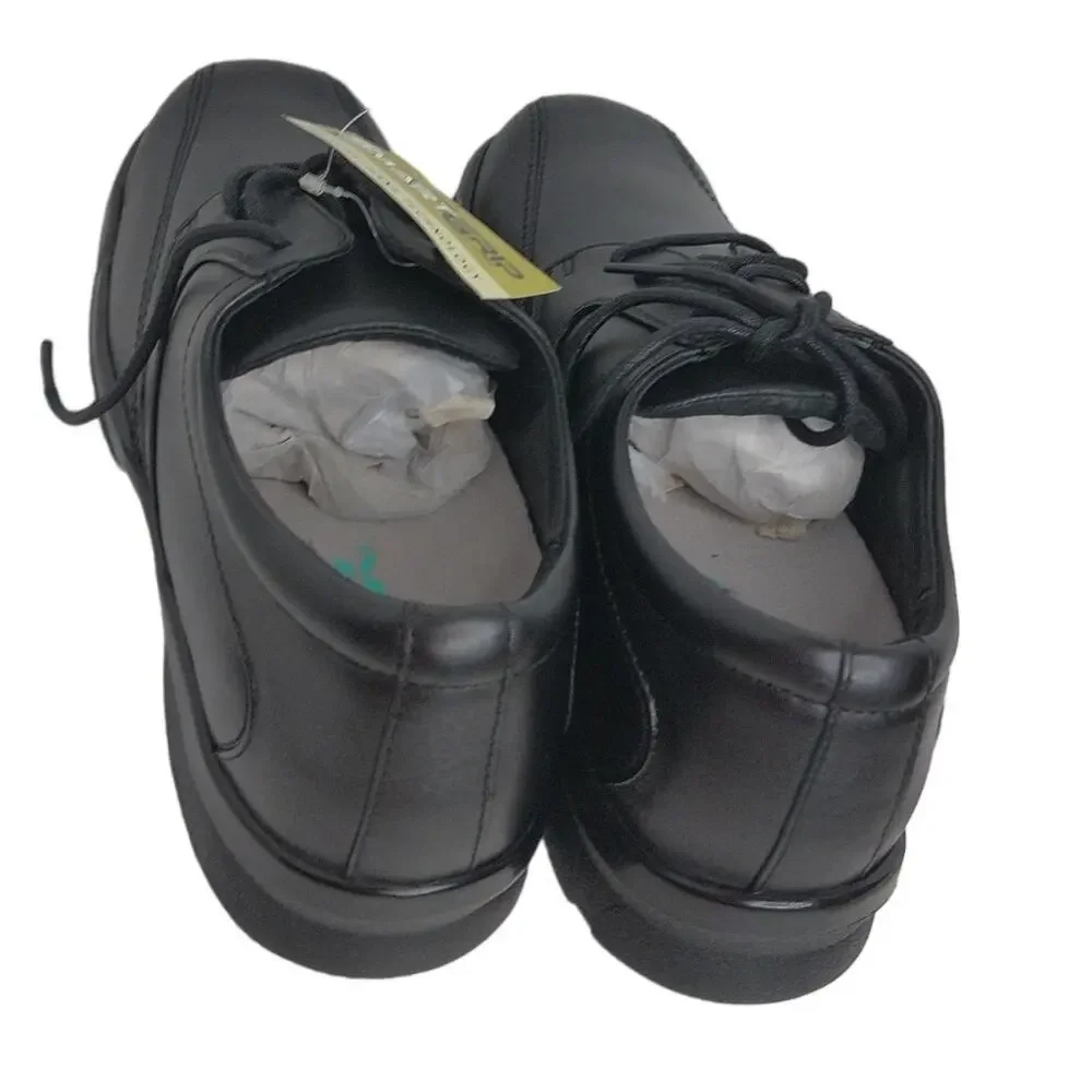 Apex Men's B2050 Black Leather Orthopedic Diabetic Dress Shoes Size 8M